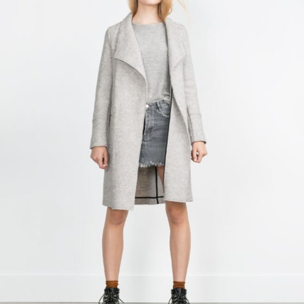 Zara Long Grey Coat